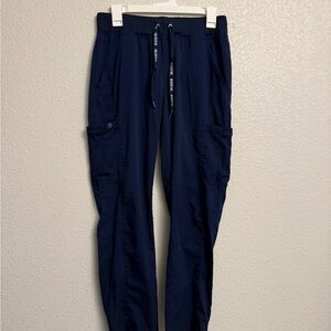 Med Couture Women's Navy Cargo Jogger Scrub Pants